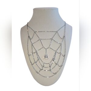 Handmade Spider Web Necklace